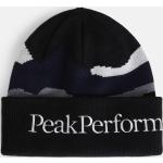 Dámské Pletené čepice Peak Performance v černé barvě ve velikosti Oversize 