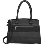 Dámské Elegantní kabelky v černé barvě v elegantním stylu s pruhovaným vzorem z polyuretanu ve slevě 
