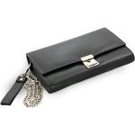 Černá kožená číšnická peněženka Adeline Arwel