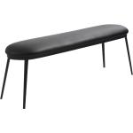 Jídelní židle v černé barvě z koženky lakované 