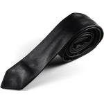 Černá kravata z umělé kůže
