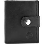 Pánské Kožené peněženky Lucléon v černé barvě z kůže s blokováním RFID 