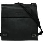 Pánské Messenger tašky přes rameno FashionHunters v černé barvě v moderním stylu z polyuretanu veganské ve slevě 
