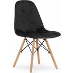 Jídelní židle v černé barvě ve skandinávském stylu z buku 