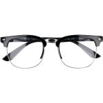 Černé čiré imageové brýle Clubmaster "Hype"
