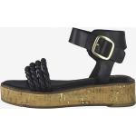 Dámské Kožené sandály Tamaris v šedé barvě ze syntetiky ve velikosti 38 na léto 