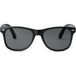 Pánské Retro sluneční brýle v černé barvě v retro stylu z koženky 