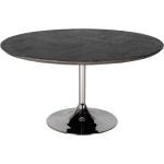 Jídelní stoly JOHN RICHMOND v černé barvě v industriálním stylu z dubu mořené 