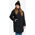 Dámské Zimní kabáty Roxy Abbie v černé barvě ve velikosti L 