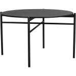 Jídelní stoly v černé barvě v elegantním stylu z dubu kulaté pro 4 osoby 