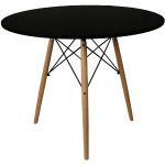 Jídelní stoly v černé barvě ve skandinávském stylu z buku 