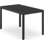 Jídelní stoly v černé barvě z kovu pro 4 osoby 