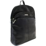 Dámské Kožené batohy Arwel v černé barvě v moderním stylu z kůže s kapsou na mobil ve slevě 