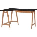 Rohové stoly Ragaba v černé barvě v minimalistickém stylu z jasanu lakované 