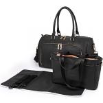 Černý luxusní přebalovací set 3v1 Aidith Lulu Bags