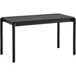 Psací stoly v černé barvě v elegantním stylu z masivu s úložným prostorem 