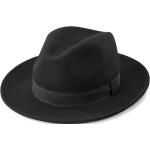 Černý vlněný klobouk Fedora Alessandria Fido