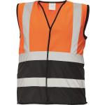 Pánské Pracovní vesty Cerva v oranžové barvě z polyesteru ve velikosti XXL plus size 