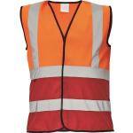 Pánské Pracovní vesty Cerva v oranžové barvě z polyesteru ve velikosti 3 XL plus size 