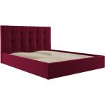 Dvoulůžkové postele v červené barvě v elegantním stylu 