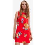 Dámské Mini šaty Desigual ve smetanové barvě s květinovým vzorem z bavlny ve velikosti L 