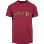 Pánská  Trička s krátkým rukávem MERCHCODE v červené barvě ve velikosti XXL s krátkým rukávem s motivem Harry Potter plus size 