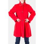 Dámské Kabáty Armani Collezioni v červené barvě ze saténu ve velikosti XXL 
