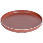 Červený porcelánový dezertní talíř Kave Home Roperta Ø 21,5 cm