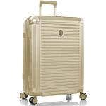 Pánské Plastové kufry Heys ve zlaté barvě v elegantním stylu na čtyřech kolečkách o objemu 93 l 