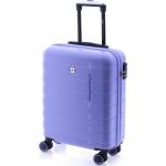 Abs kufry vícebarevné v elegantním stylu s pruhovaným vzorem z plastu s palubními rozměry 