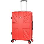 Plastové kufry Lee Cooper v červené barvě v elegantním stylu z plastu 