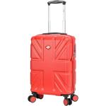 Kufry na kolečkách Lee Cooper v červené barvě v elegantním stylu s palubními rozměry 