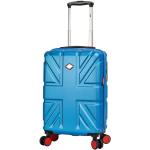 Kufry na kolečkách Lee Cooper ve světle modré barvě v elegantním stylu s palubními rozměry 