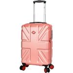 Kufry na kolečkách Lee Cooper v růžové barvě v elegantním stylu s palubními rozměry 
