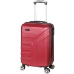 Abs kufry v červené barvě z plastu s palubními rozměry 
