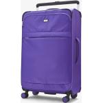 Textilní kufry Rock ve fialové barvě z látky o objemu 70 l 