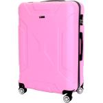 Abs kufry v růžové barvě s integrovaným zámkem o objemu 90 l 