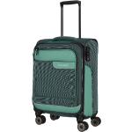 Textilní kufry Travelite v zelené barvě z látky 