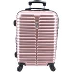 Cestovní palubní kufr skořepinový - světle růžová (S) 45l