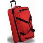 Textilní kufry Member's v červené barvě z látky o objemu 115 l 