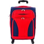 Cestovní textilní kufr na čtyřech kolečkách Agrado (M) 80l - modrá/červená
