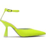 Dámské Designer Kožené sandály Chiara Ferragni v žluté barvě z koženky ve velikosti 40 veganské ve slevě na léto 