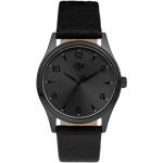Pánské Řemínky na hodinky Chpo v černé barvě ve vintage stylu z kůže ve slevě s kovovým řemínkem kovové s analogovým displejem 