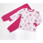 Dětská pyžama v růžové barvě z bavlny vyrobené v Česku 