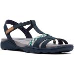Dámské Kožené sandály Clarks v modré barvě z kůže na léto 