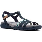 Dámské Kožené sandály Clarks v modré barvě z kůže ve velikosti 39 na léto 