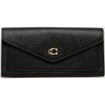 Dámské Designer Luxusní peněženky Coach v černé barvě z kůže ve slevě 