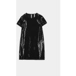 Dětské šaty Coccodrillo v černé barvě v elegantním stylu ze syntetiky ve velikosti 12 let ve slevě 