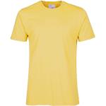 Pánská BIO  Trička s kulatým výstřihem Colorful Standard v žluté barvě v moderním stylu z bavlny s kulatým výstřihem  veganská ve slevě na léto udržitelná móda 