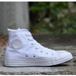 Šněrovací kotníkové boty Converse Chuck Taylor v bílé barvě v moderním stylu ze syntetiky ve velikosti 46 ve slevě 